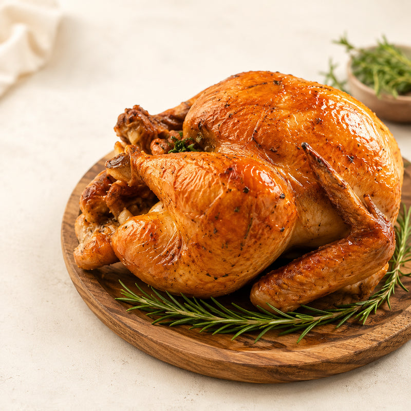 Whole roast chicken